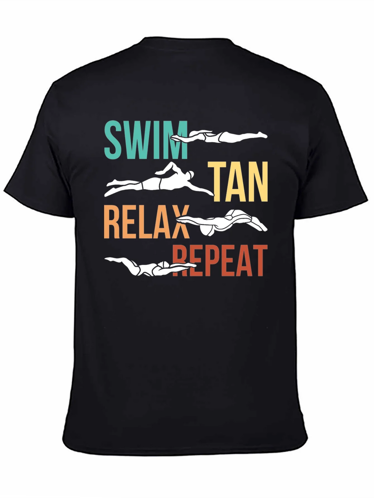 Swim Tan Relax Repeat T-Shirt product image 4