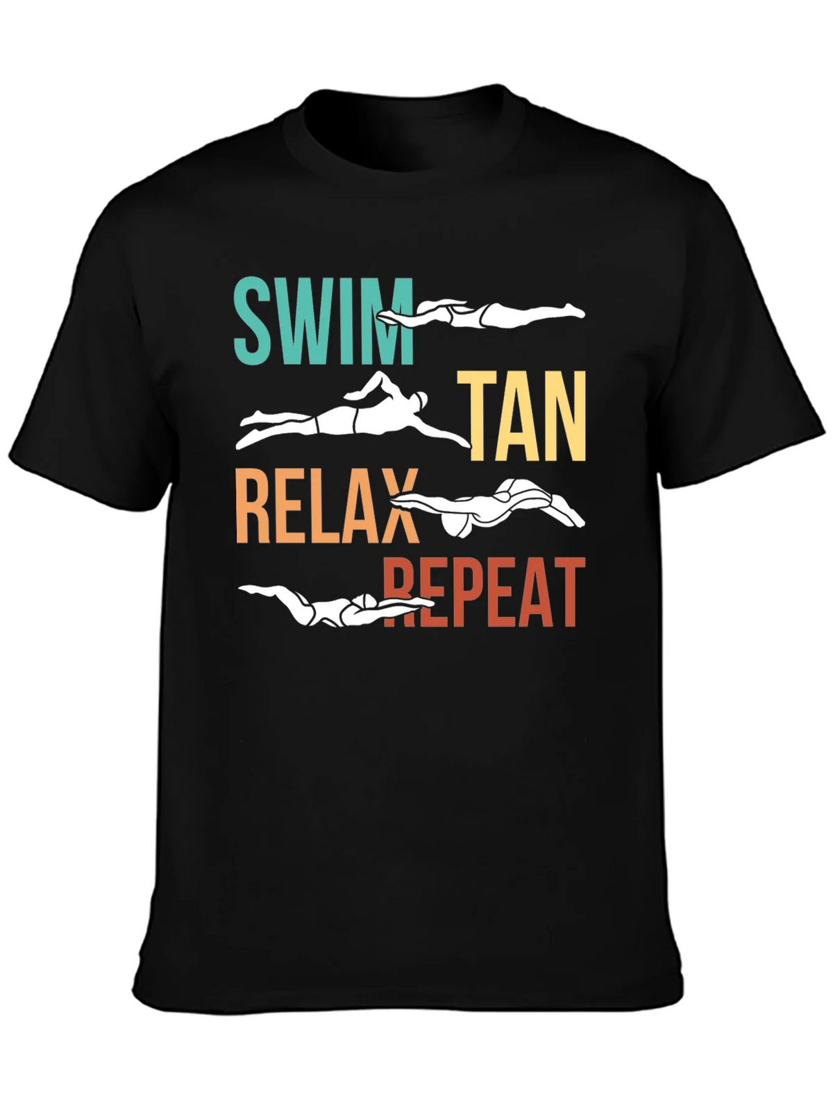 Swim Tan Relax Repeat T-Shirt product image 3