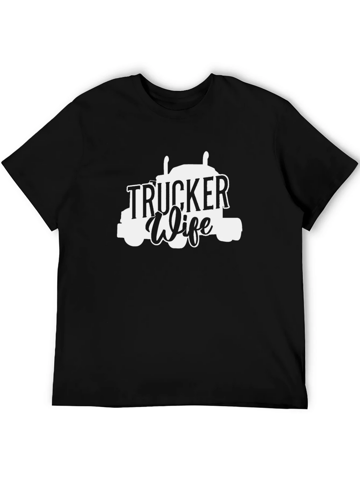 Trucker Wife Graphic T-Shirt - Black product image 5