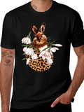 Rabbit Leopard Floral T-Shirt product image 1