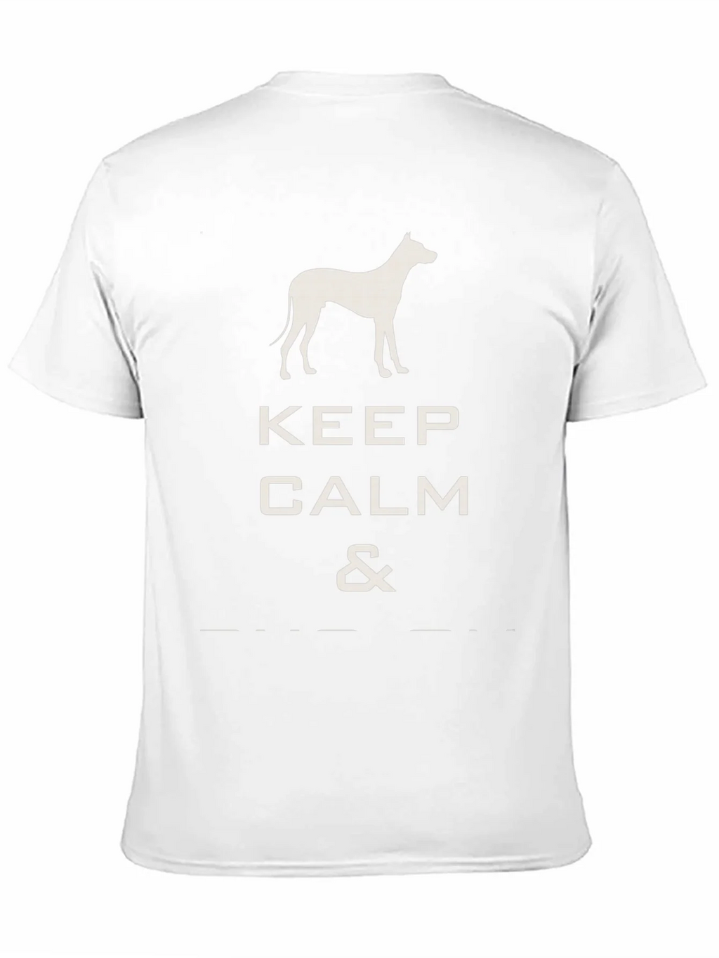 Keep Calm Dog T-Shirt - Black Graphic Tee product image 10