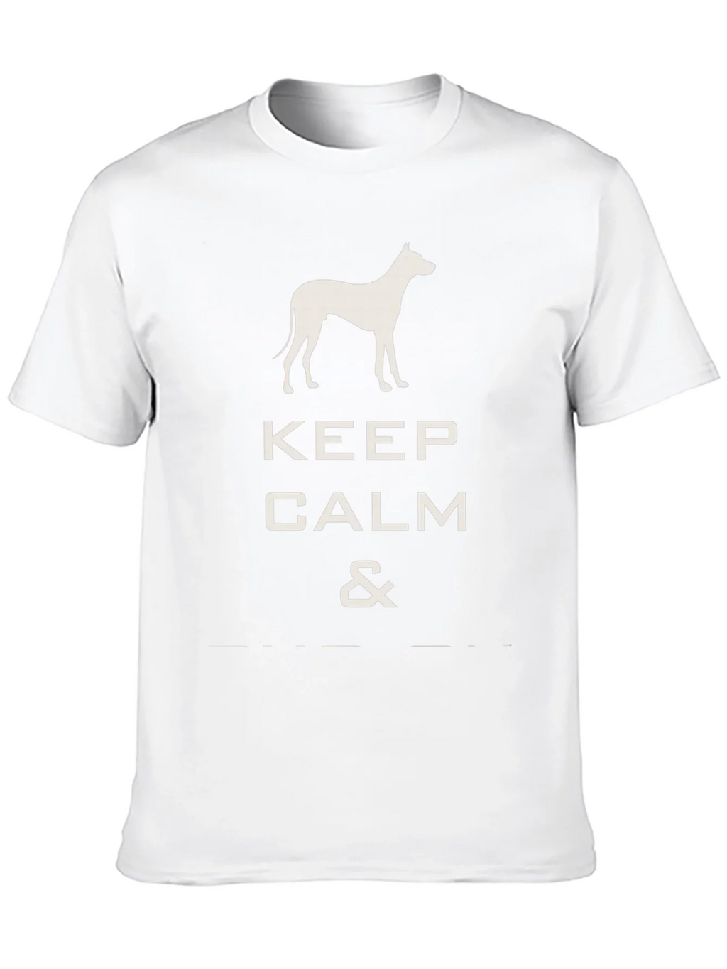 Keep Calm Dog T-Shirt - Black Graphic Tee product image 9
