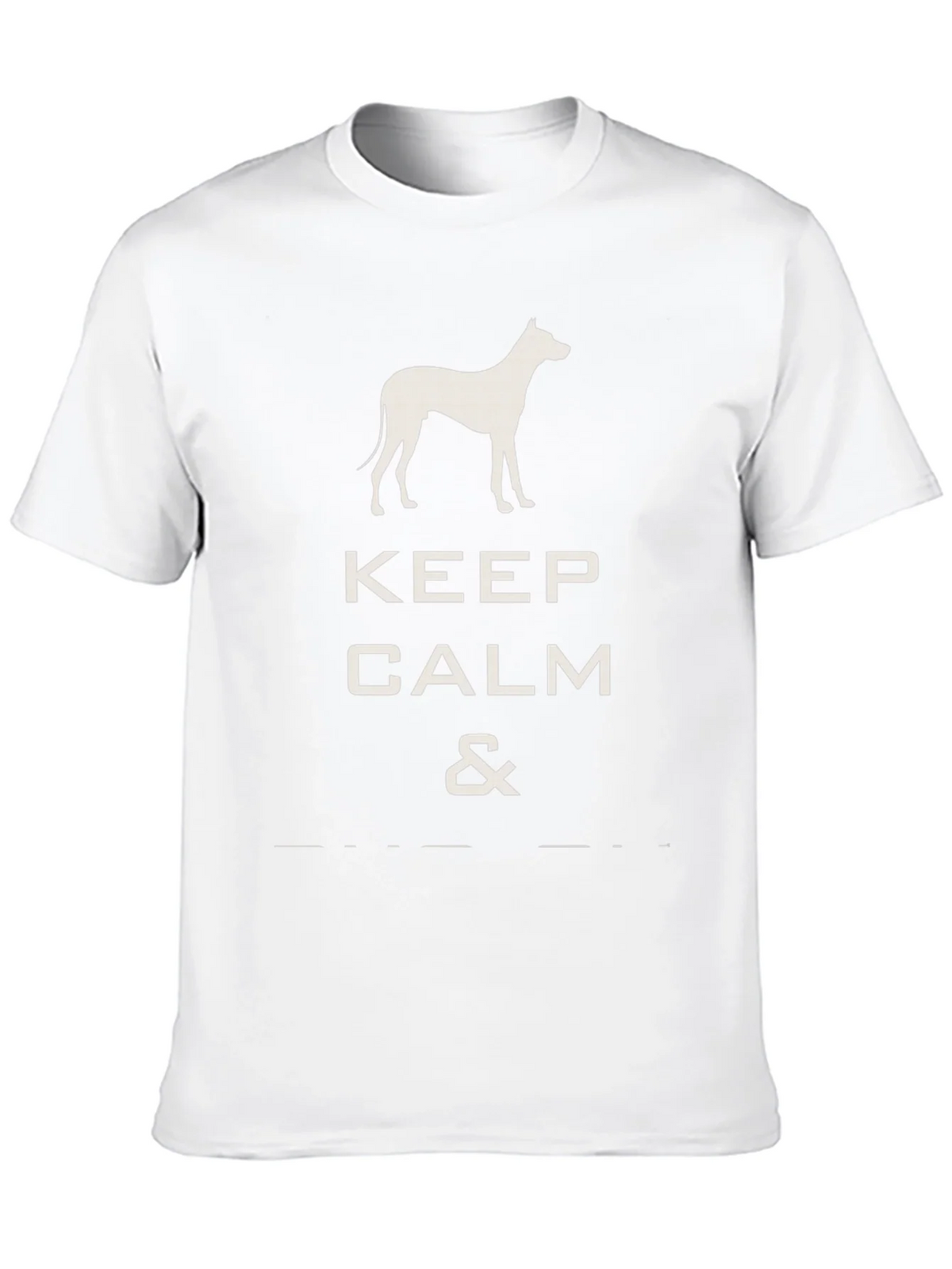 Keep Calm Dog T-Shirt - Black Graphic Tee product image 9