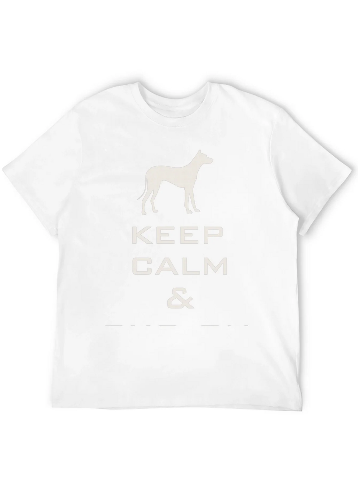Keep Calm Dog T-Shirt - Black Graphic Tee product image 11