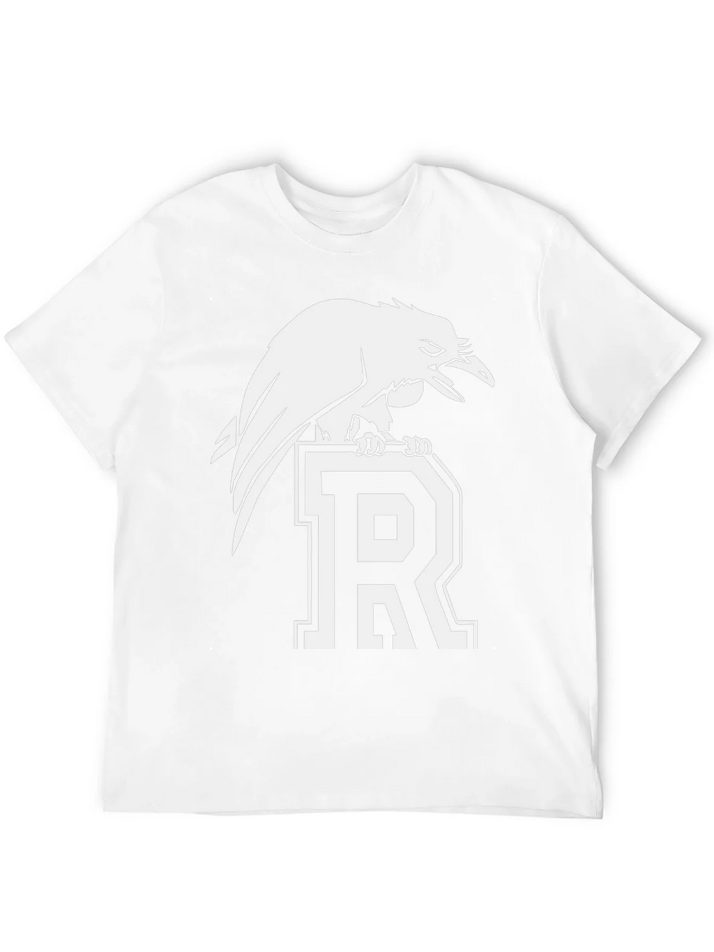 Raven Perched on Letter R Graphic Tee - Black product image 11