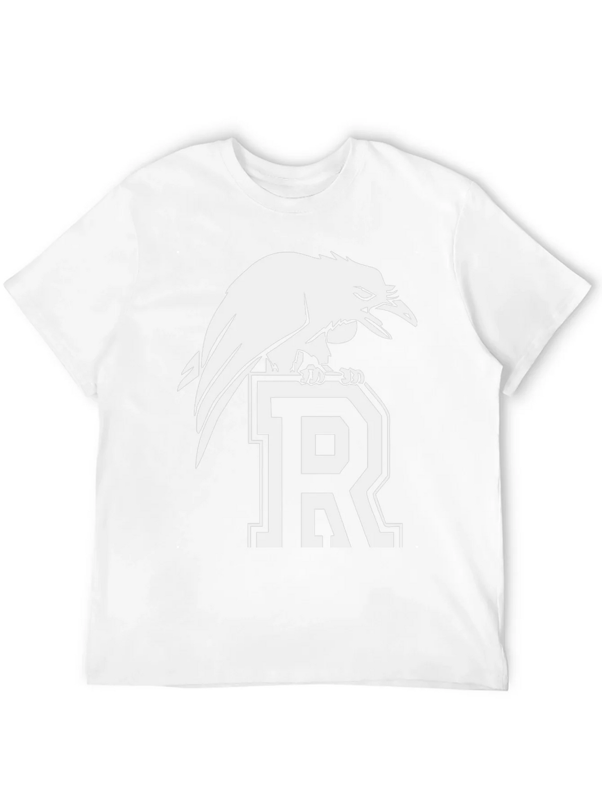 Raven Perched on Letter R Graphic Tee - Black product image 11