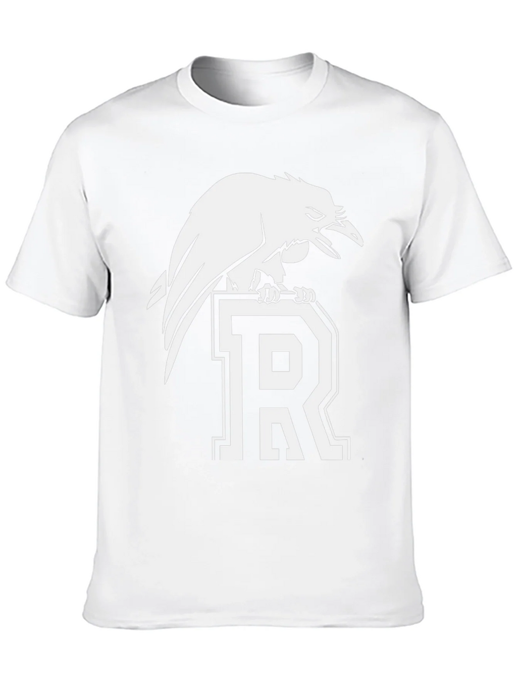 Raven Perched on Letter R Graphic Tee - Black product image 9