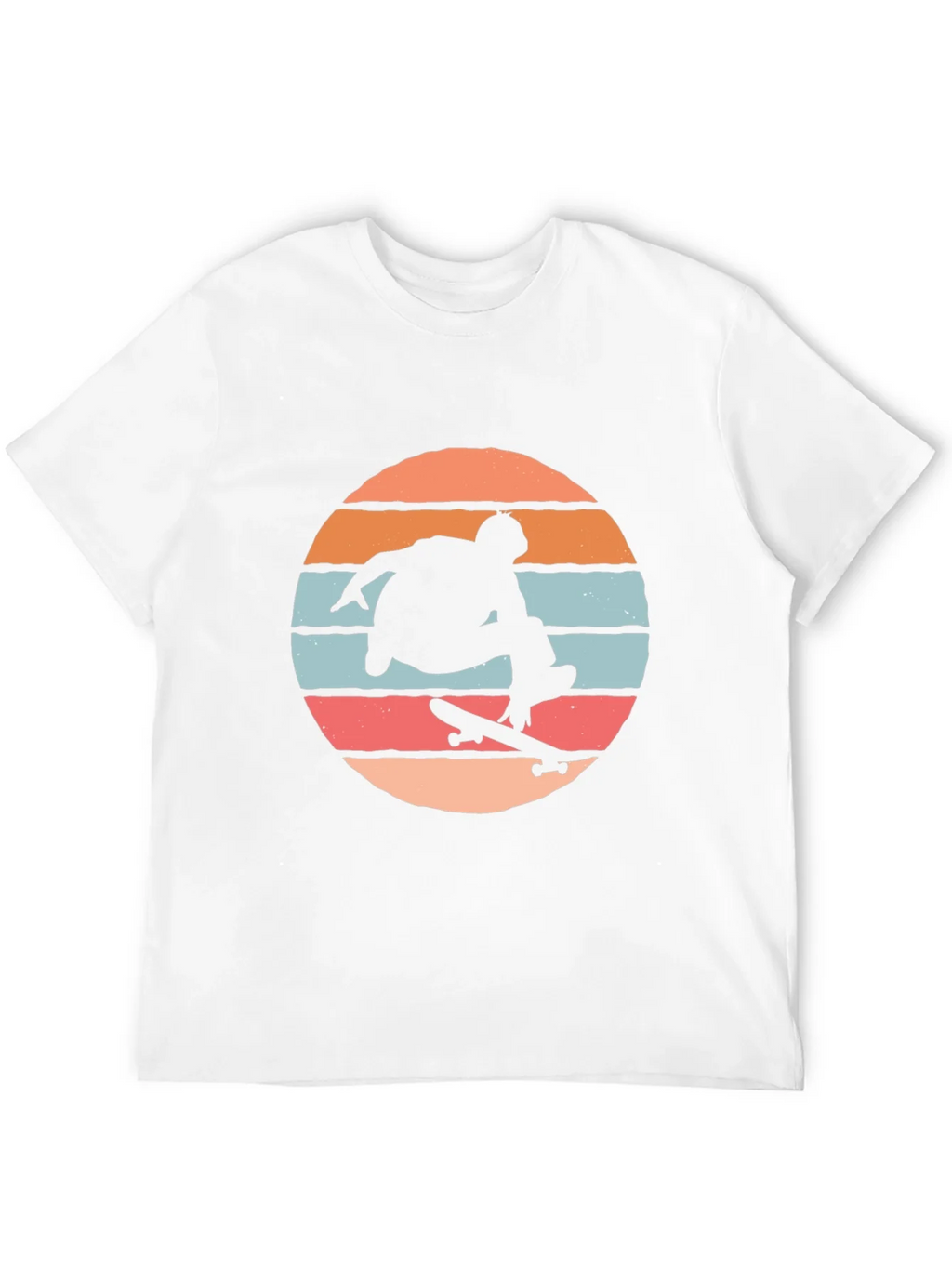 Skateboarder Silhouette Tee - Retro Sunset Design product image 11