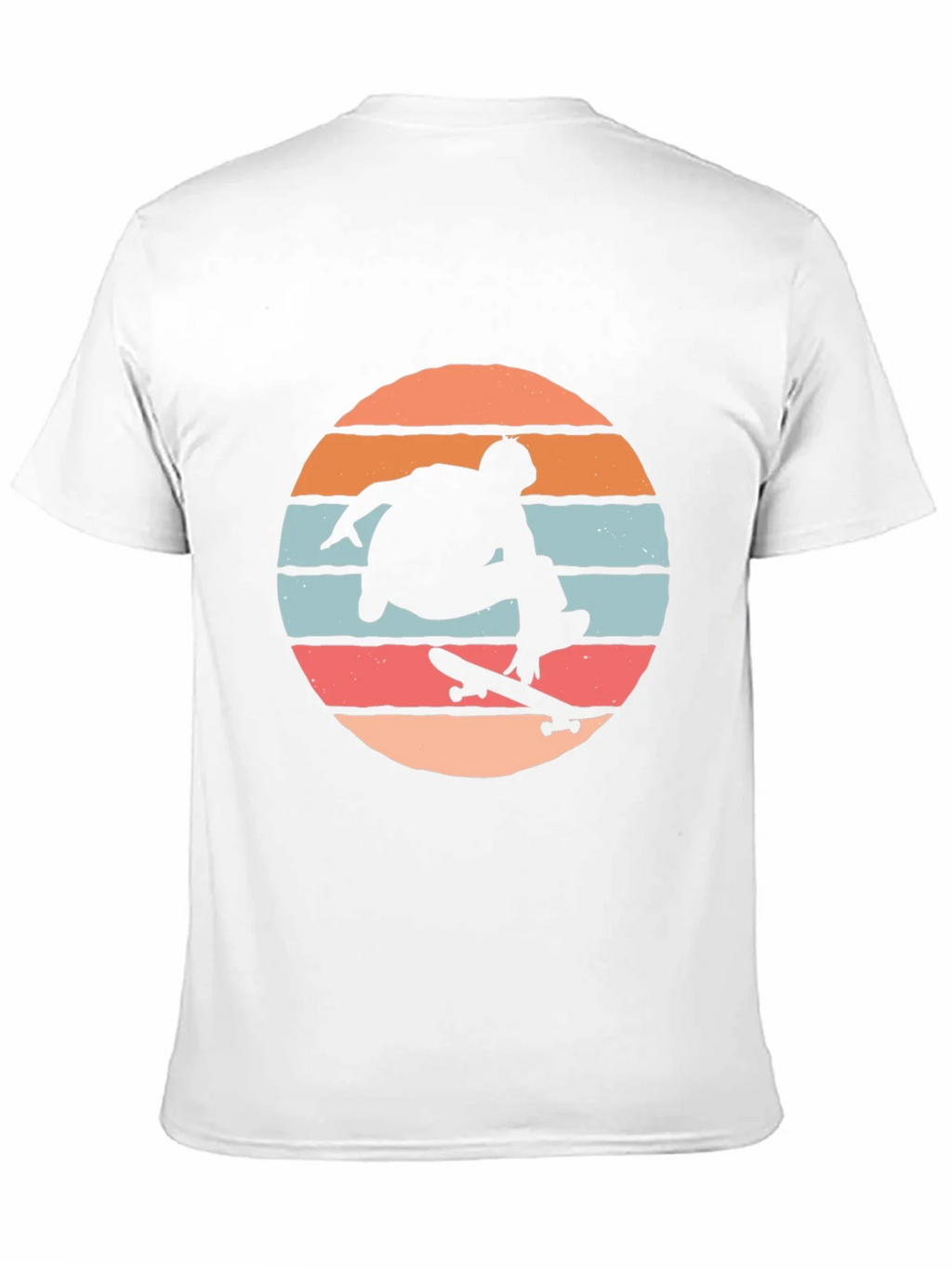 Skateboarder Silhouette Tee - Retro Sunset Design product image 10