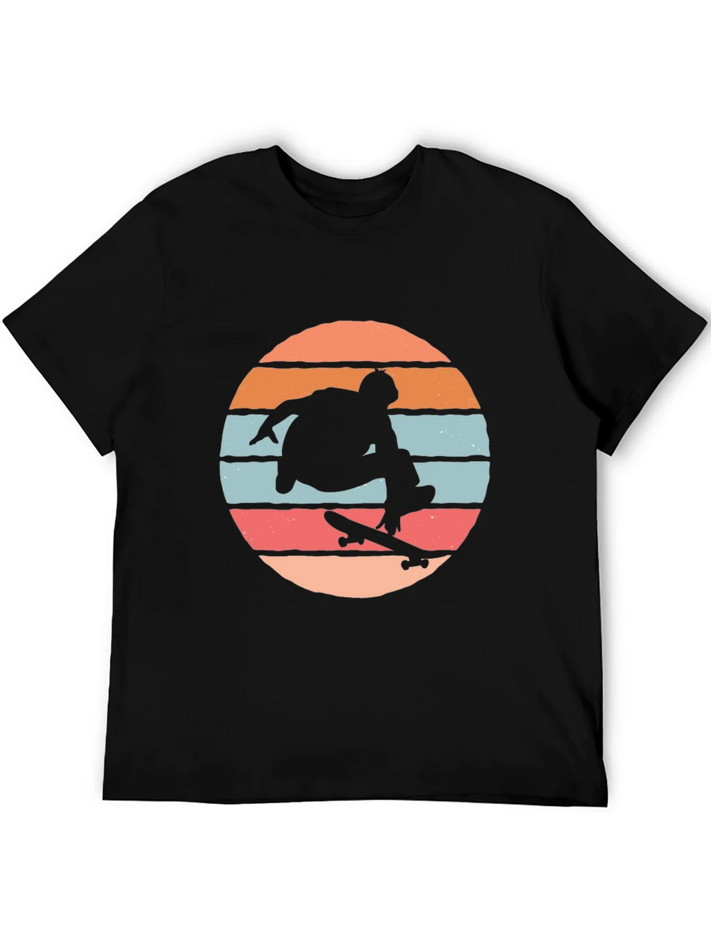Skateboarder Silhouette Tee - Retro Sunset Design product image 5