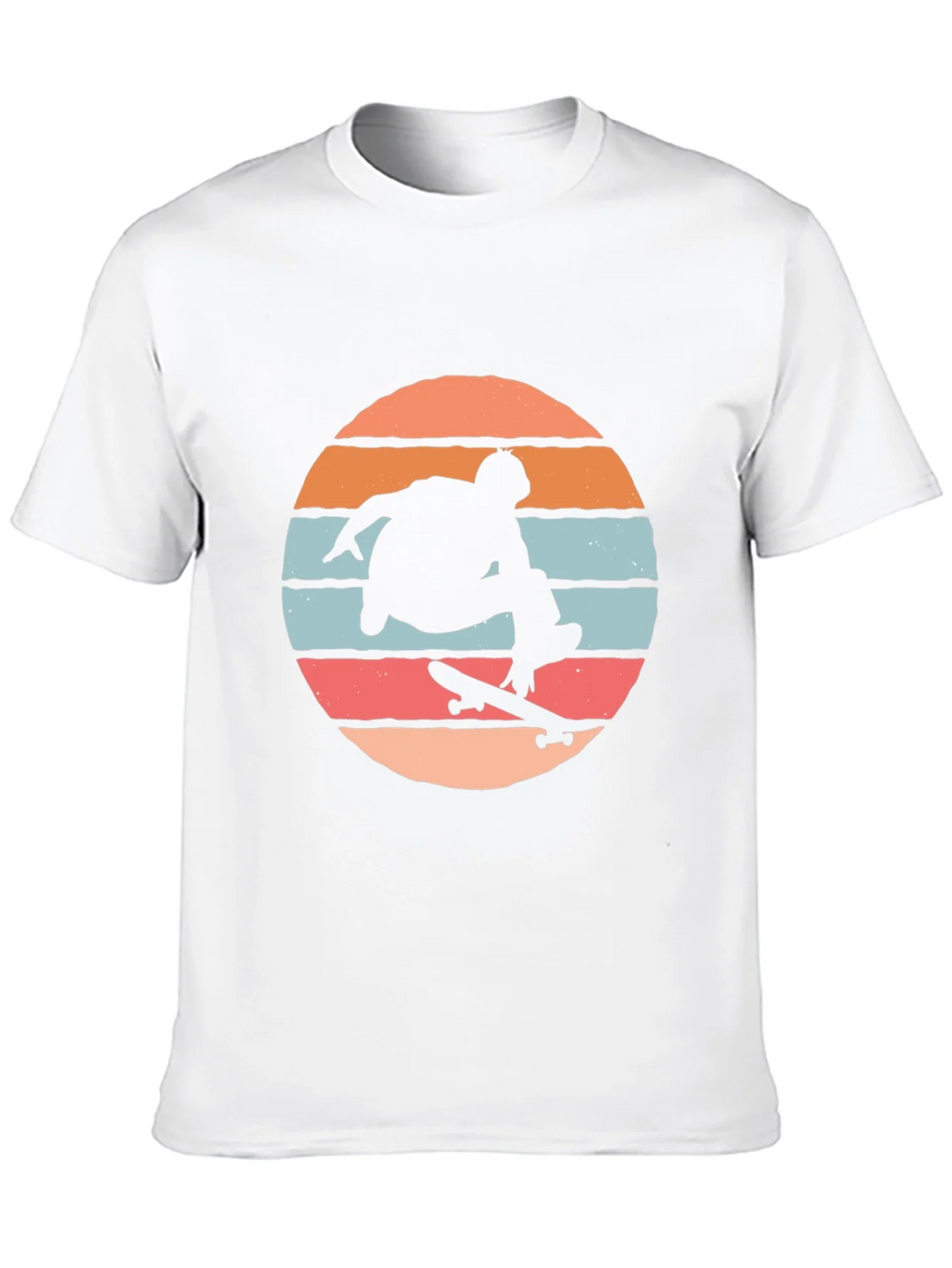 Skateboarder Silhouette Tee - Retro Sunset Design product image 9