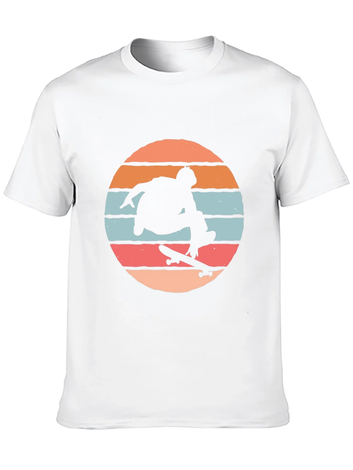Skateboarder Silhouette Tee - Retro Sunset Design product image 9