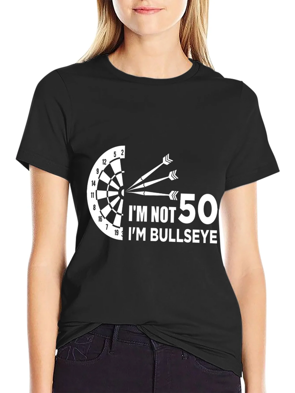 Funny Darts T-Shirt - Im Not 50 Im Bullseye product image 2
