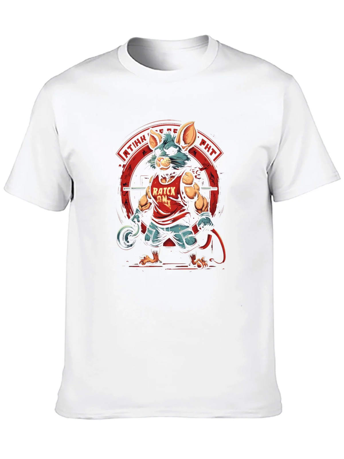Ratck On! Black Graphic Tee - Fitness Mouse product image 7