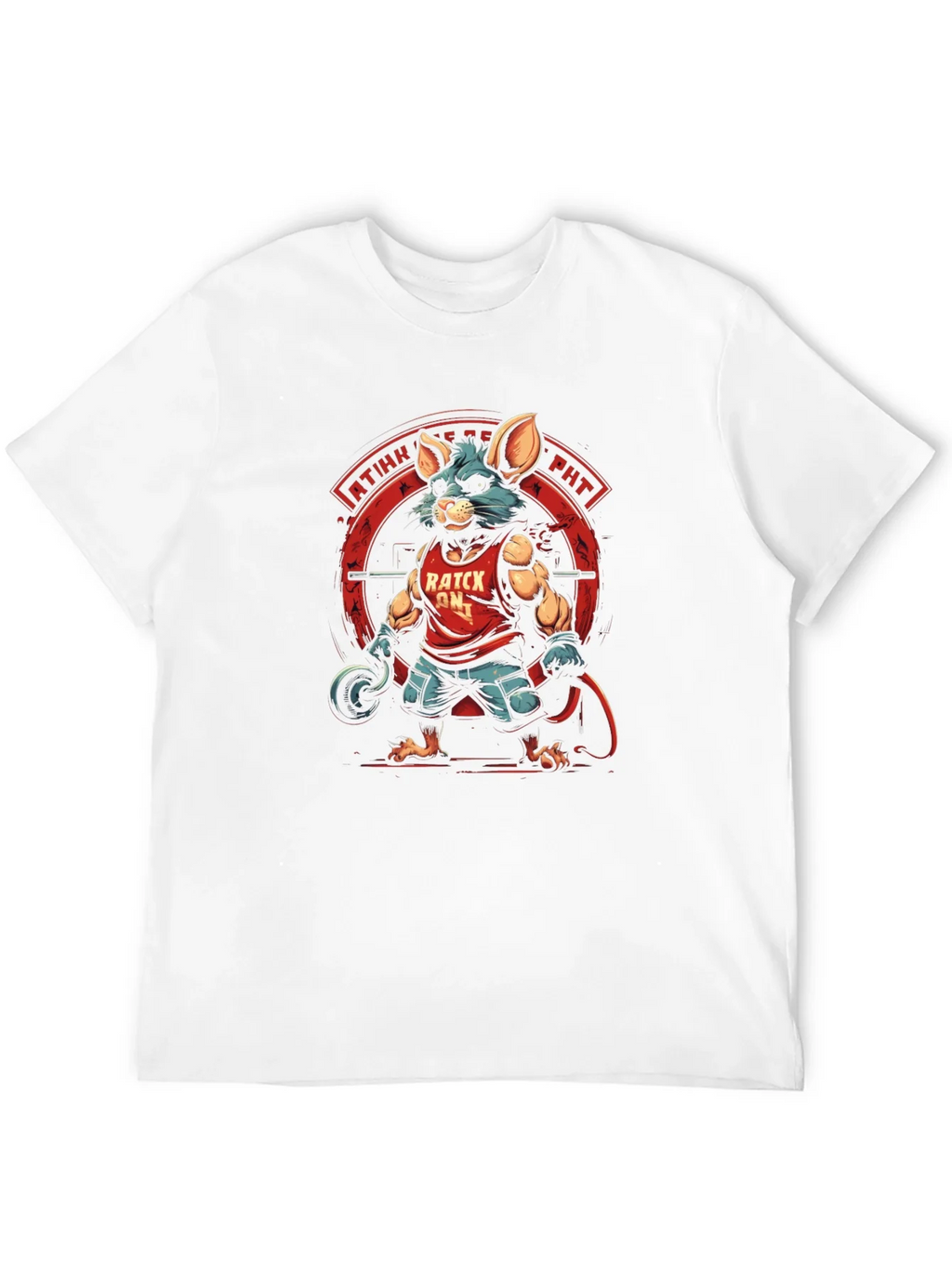 Ratck On! Black Graphic Tee - Fitness Mouse product image 9