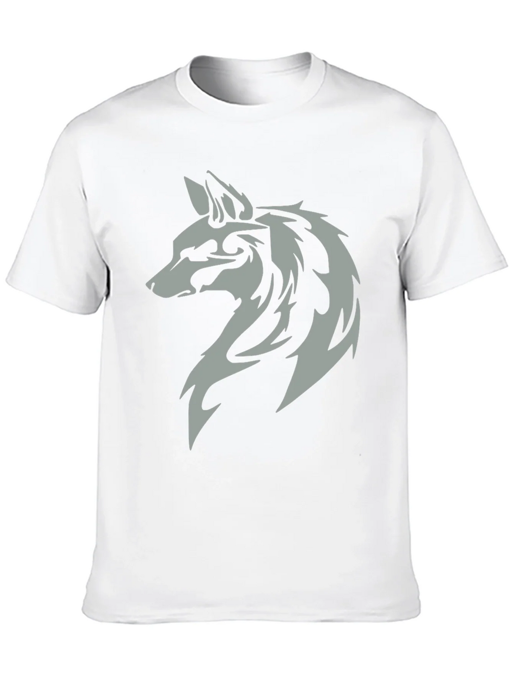 Wolf Head Graphic Black T-Shirt product image 8