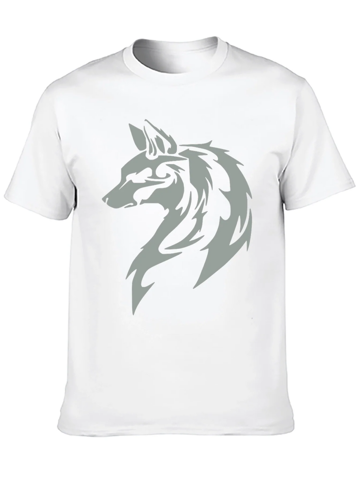 Wolf Head Graphic Black T-Shirt product image 8