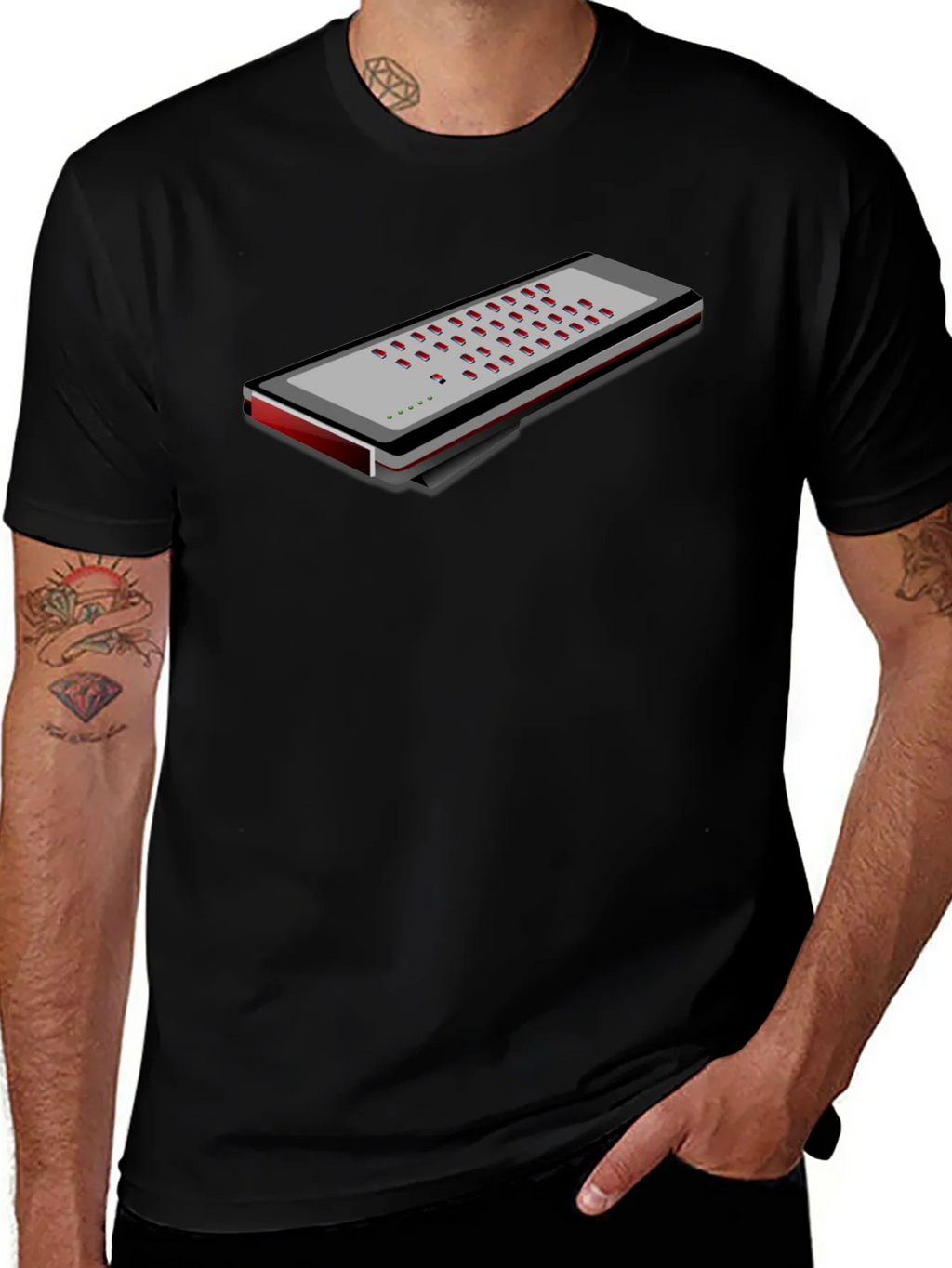 Novelty Theremin T-Shirt - Musical Instrument Design product image 1