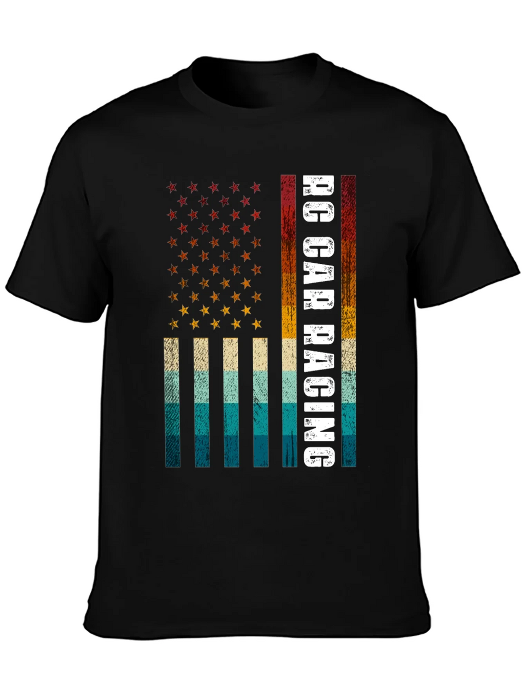 RC Car Racing American Flag T-Shirt product image 3