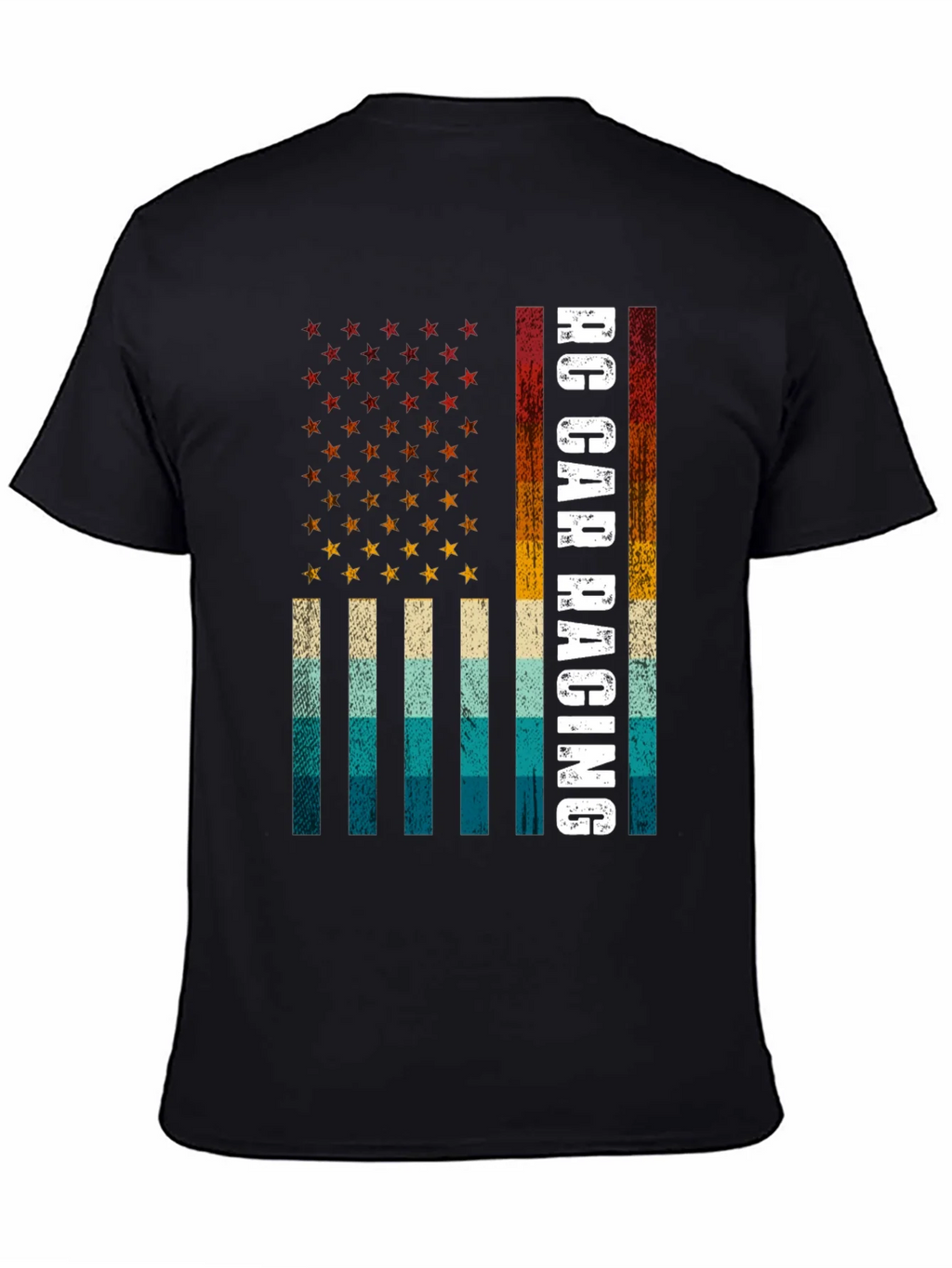 RC Car Racing American Flag T-Shirt product image 4
