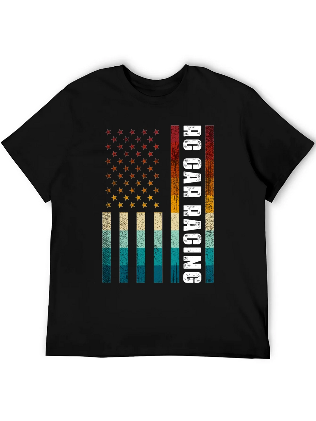 RC Car Racing American Flag T-Shirt product image 5