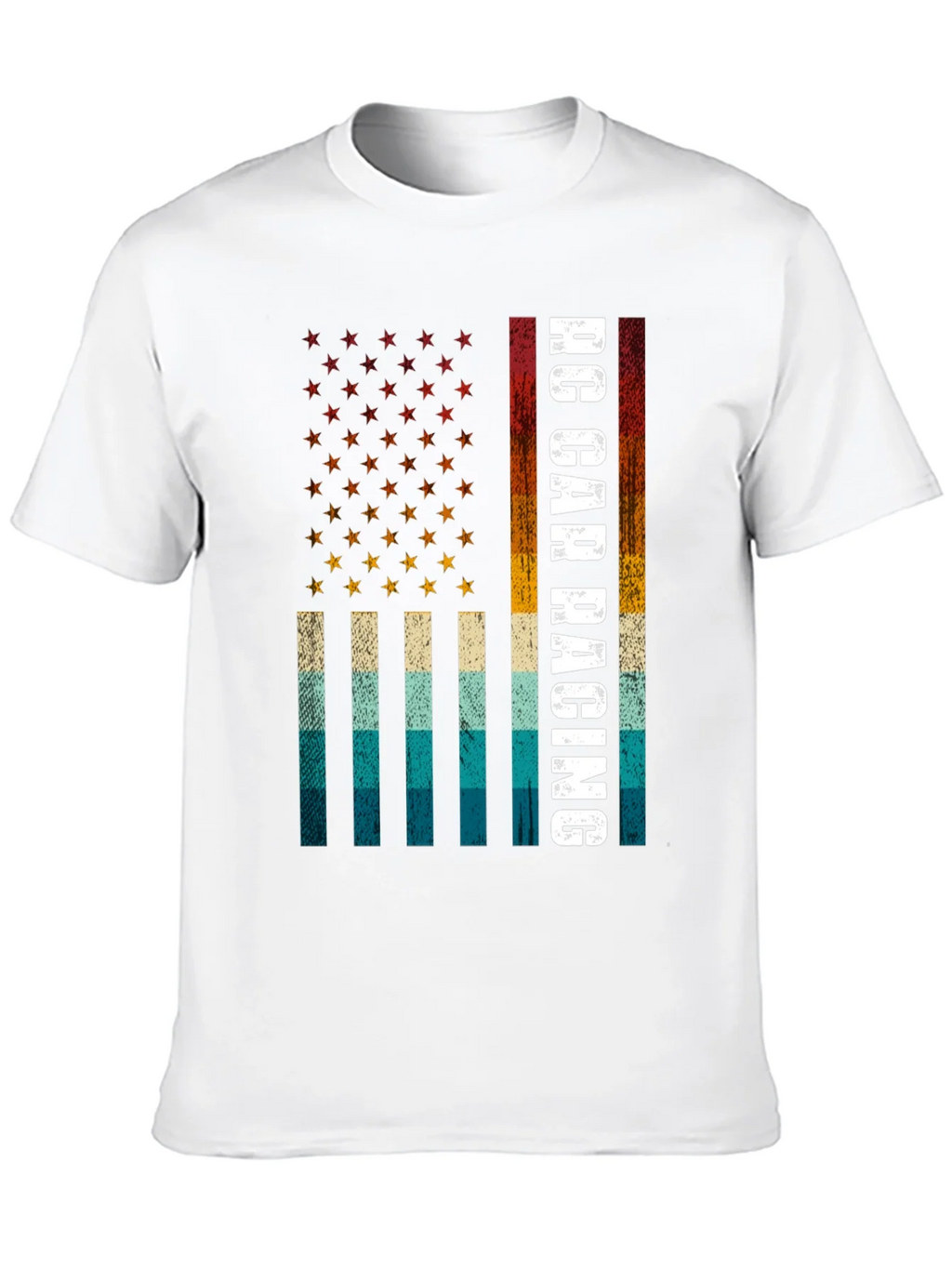 RC Car Racing American Flag T-Shirt product image 9
