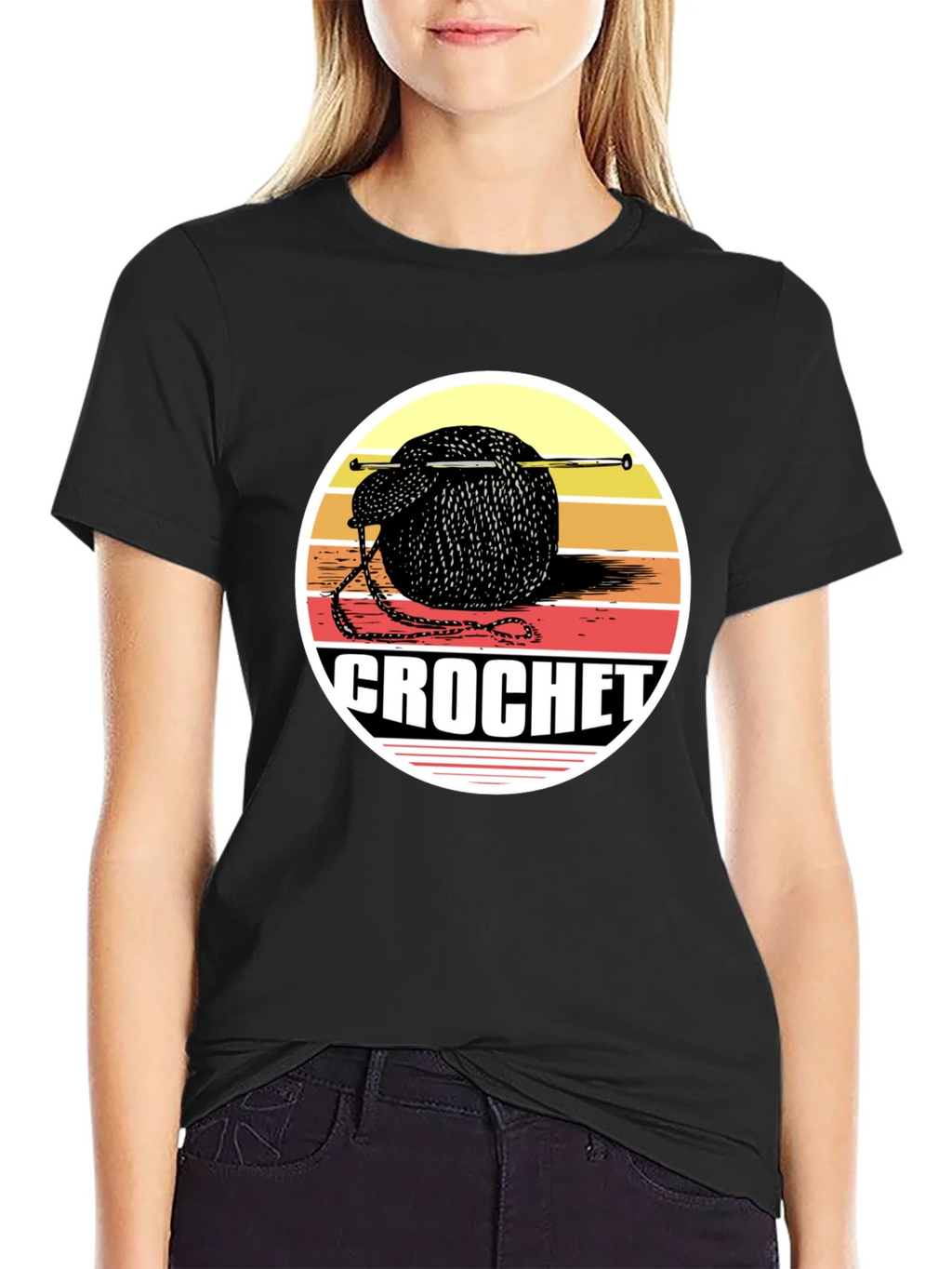 Crochet Yarn Ball Graphic Tee product image 2