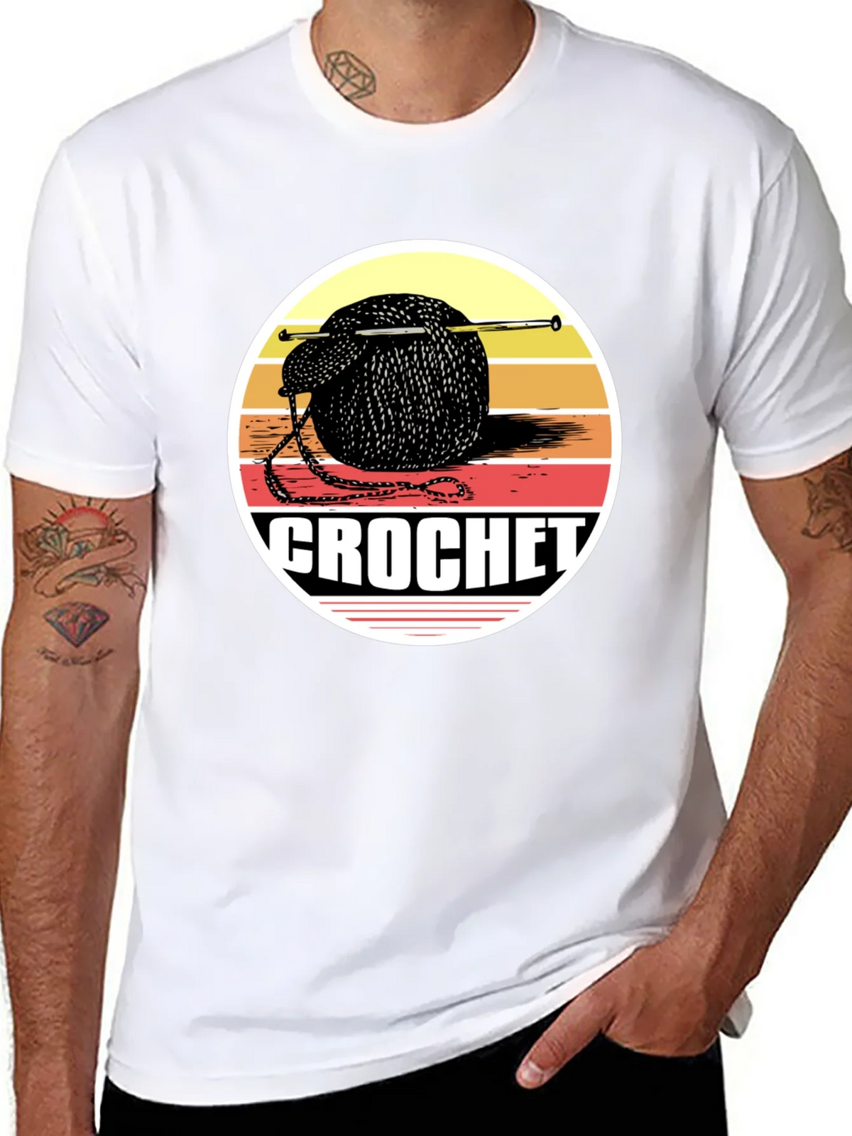 Crochet Yarn Ball Graphic Tee product image 6