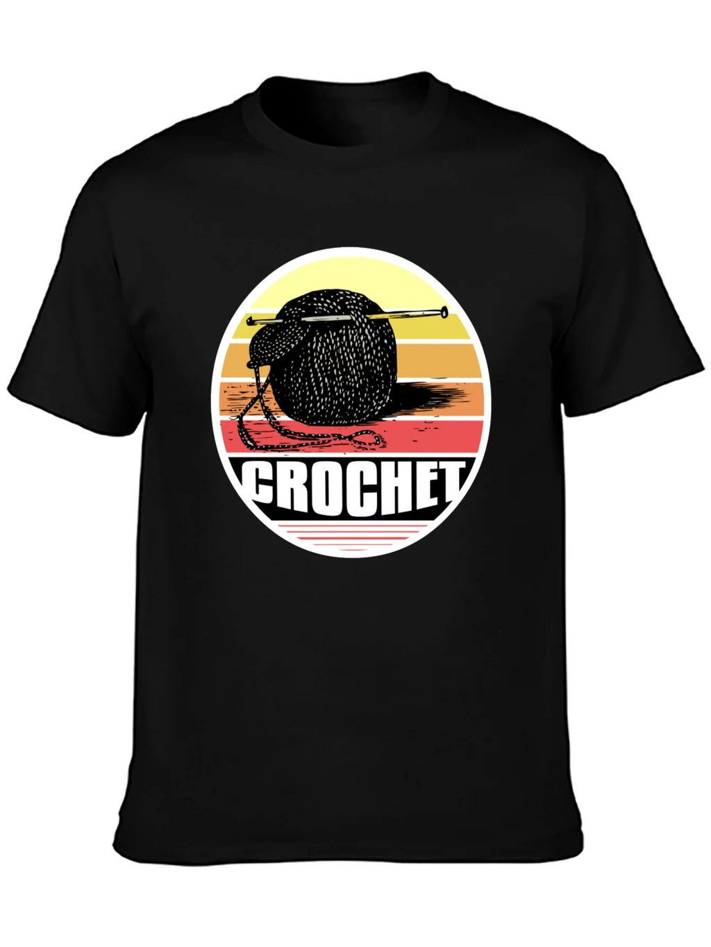 Crochet Yarn Ball Graphic Tee product image 3