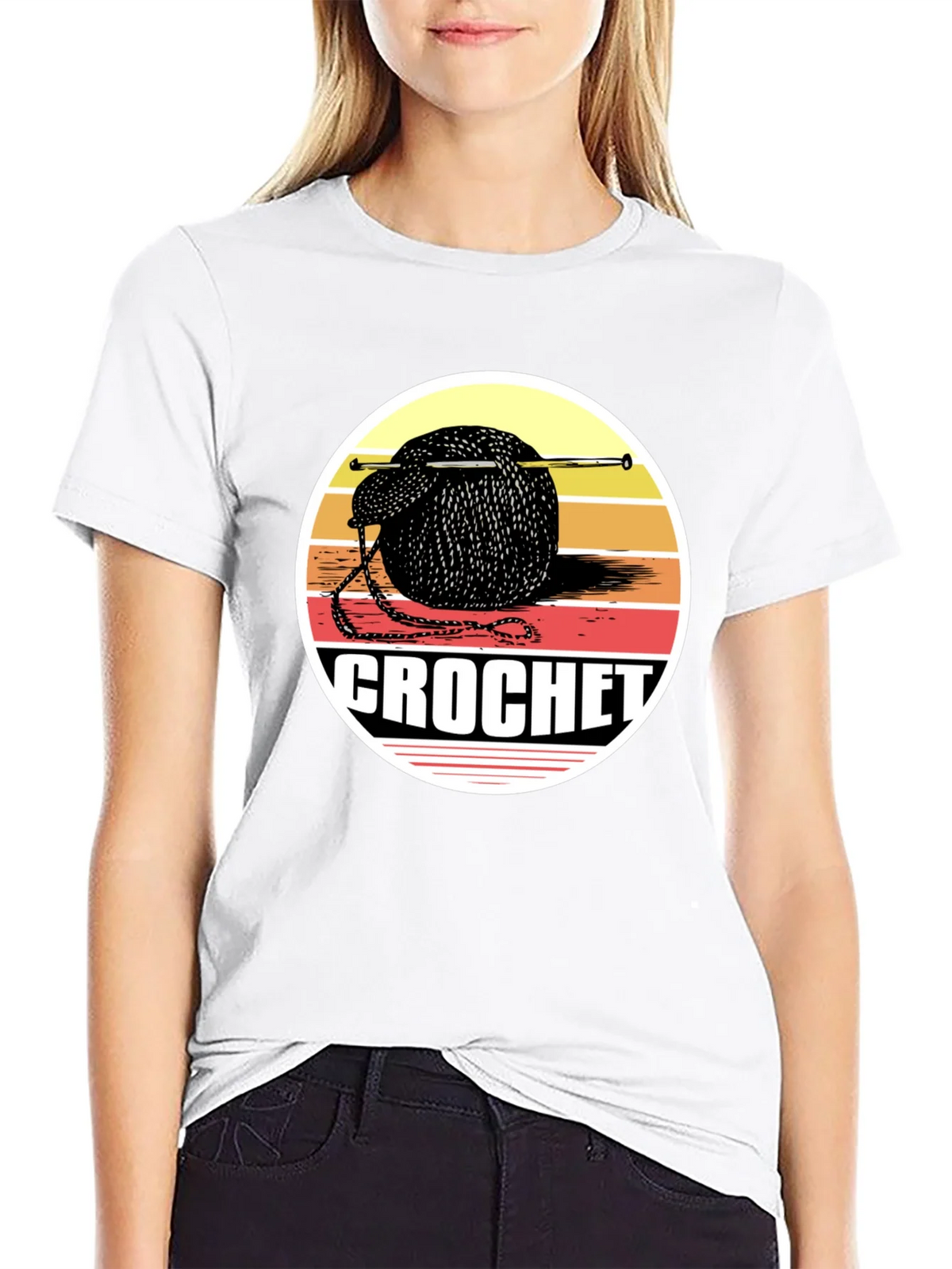 Crochet Yarn Ball Graphic Tee product image 7