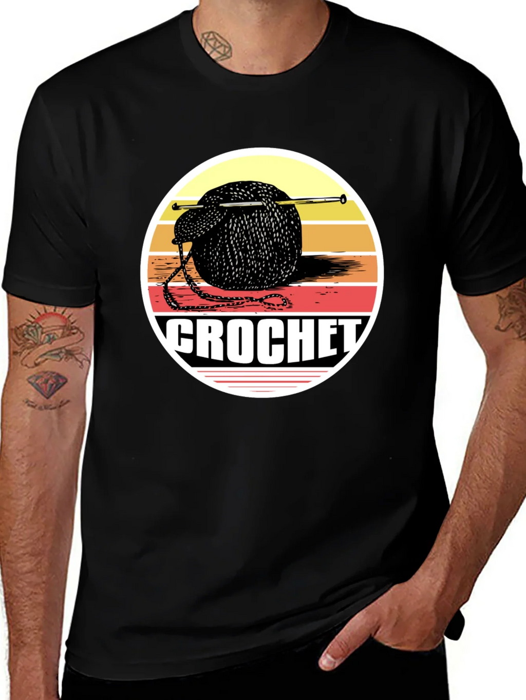 Crochet Yarn Ball Graphic Tee product image 1
