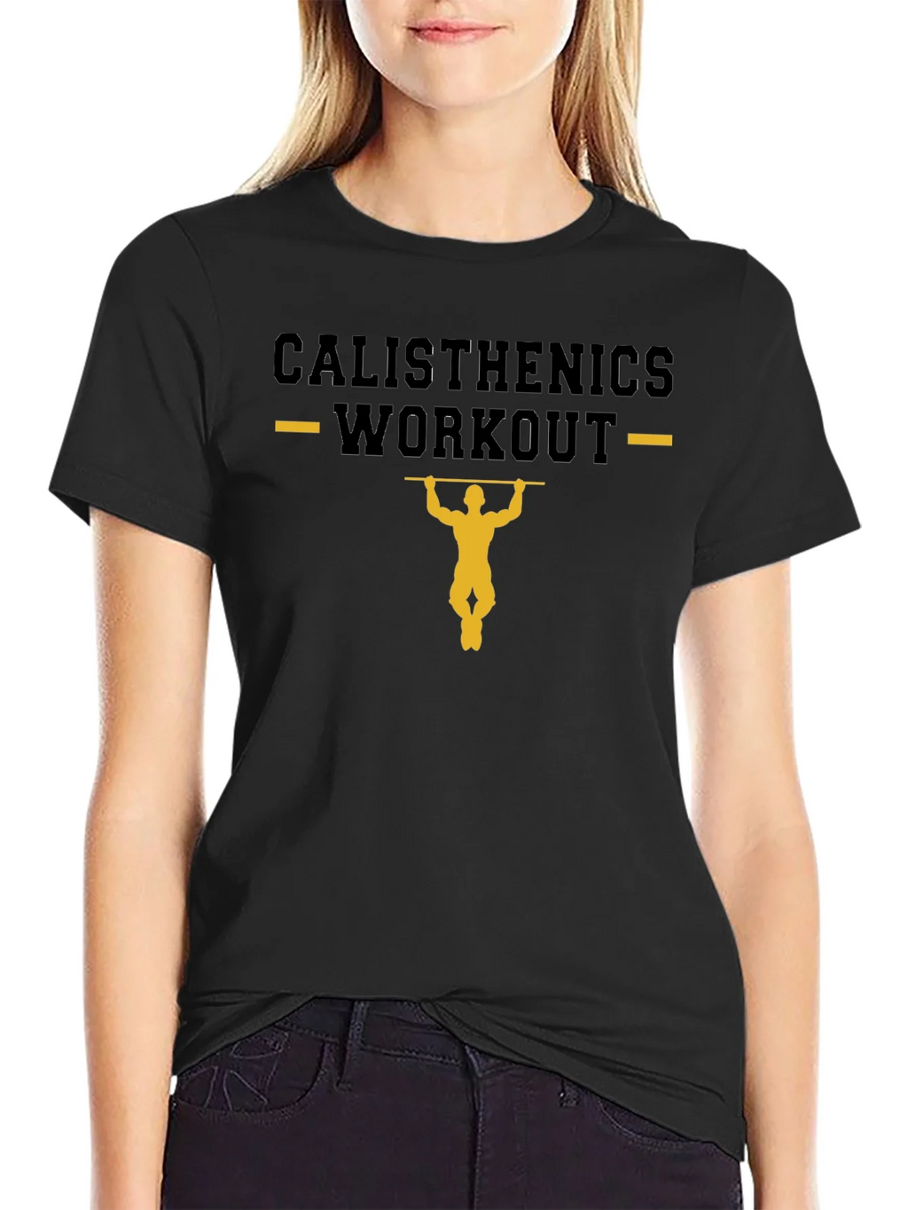 Calisthenics Workout Black T-Shirt product image 2