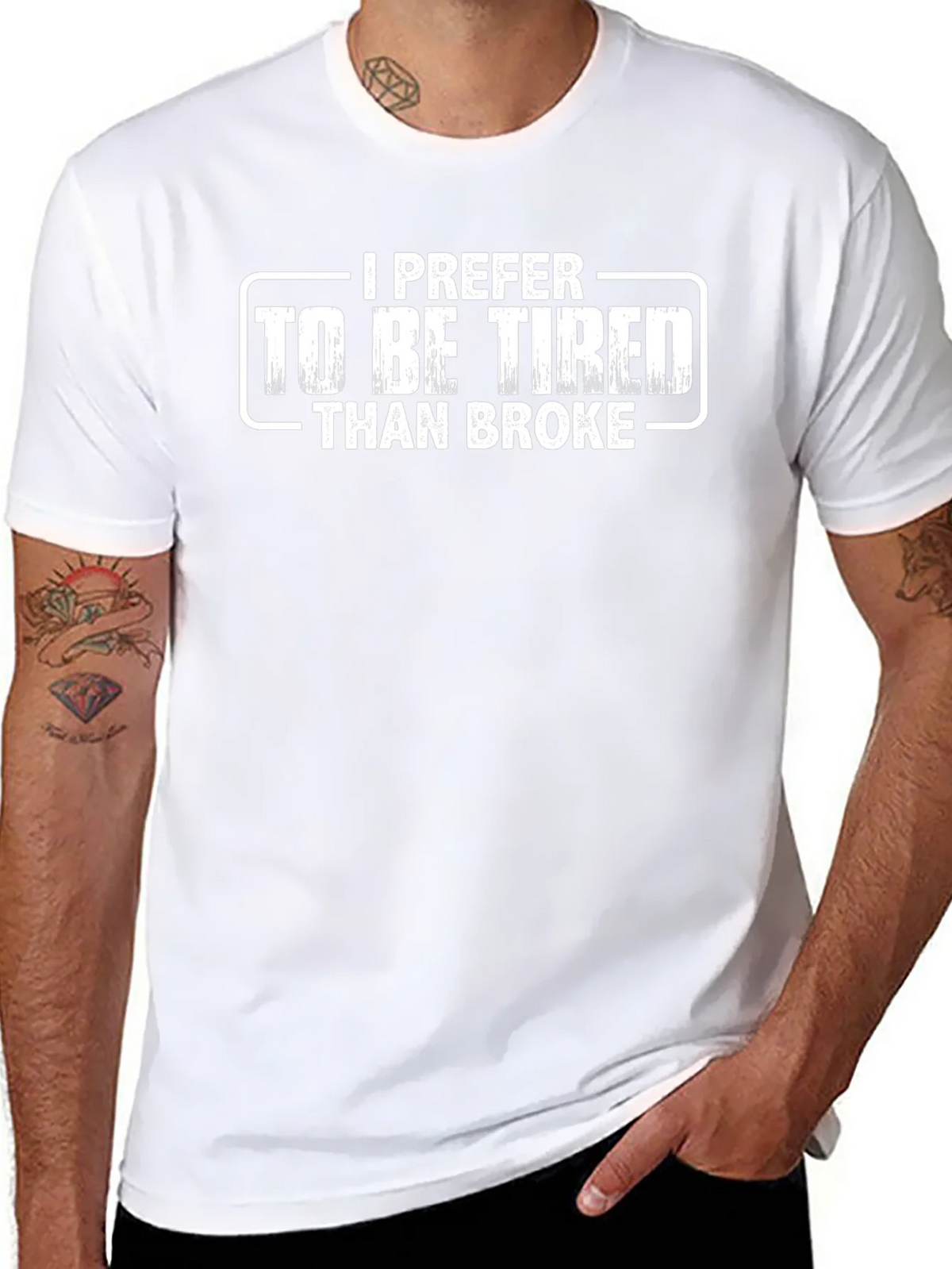 Tired Than Broke Graphic Tee product image 7