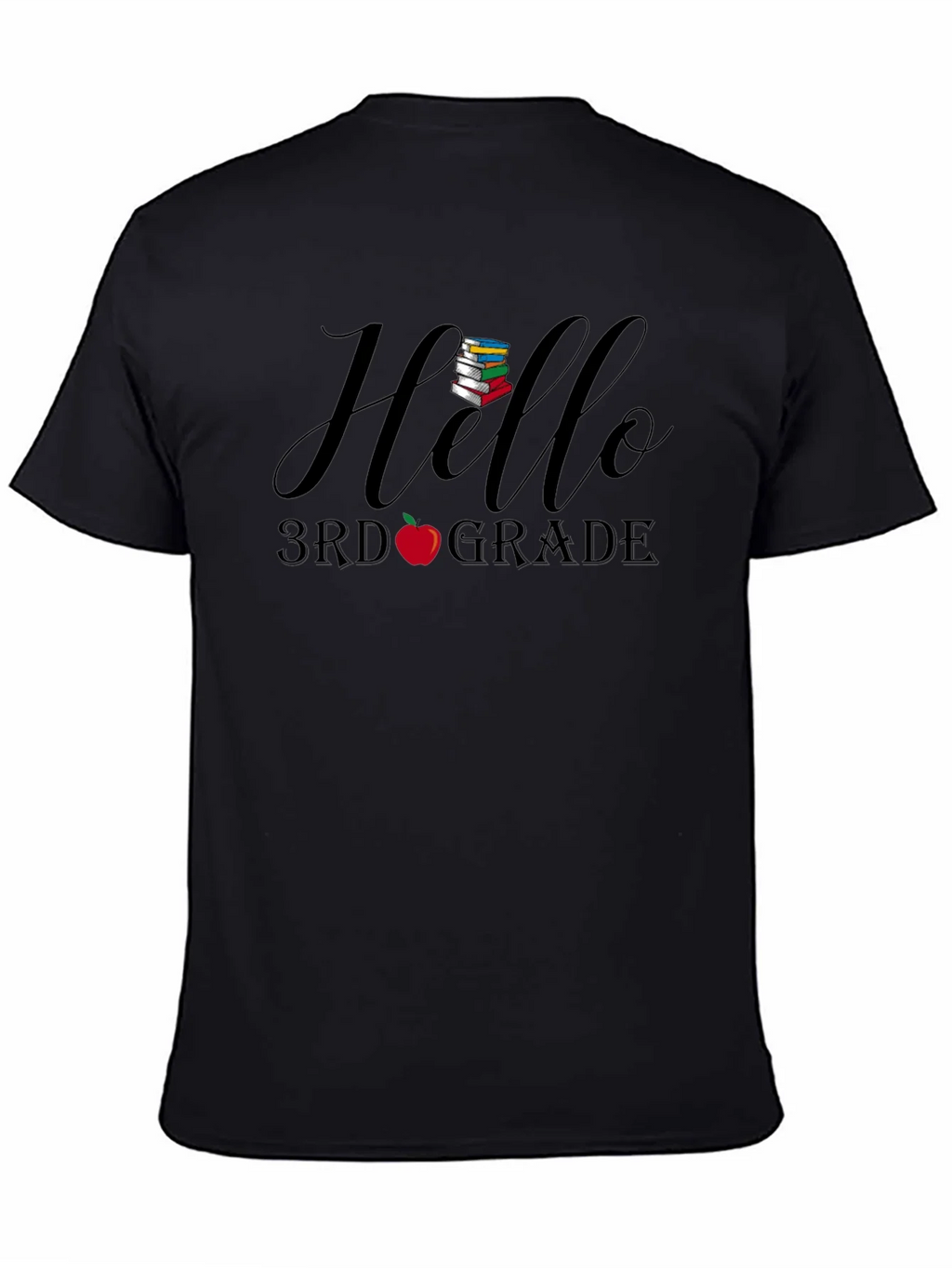 Hello 3rd Grade Black T-Shirt product image 4