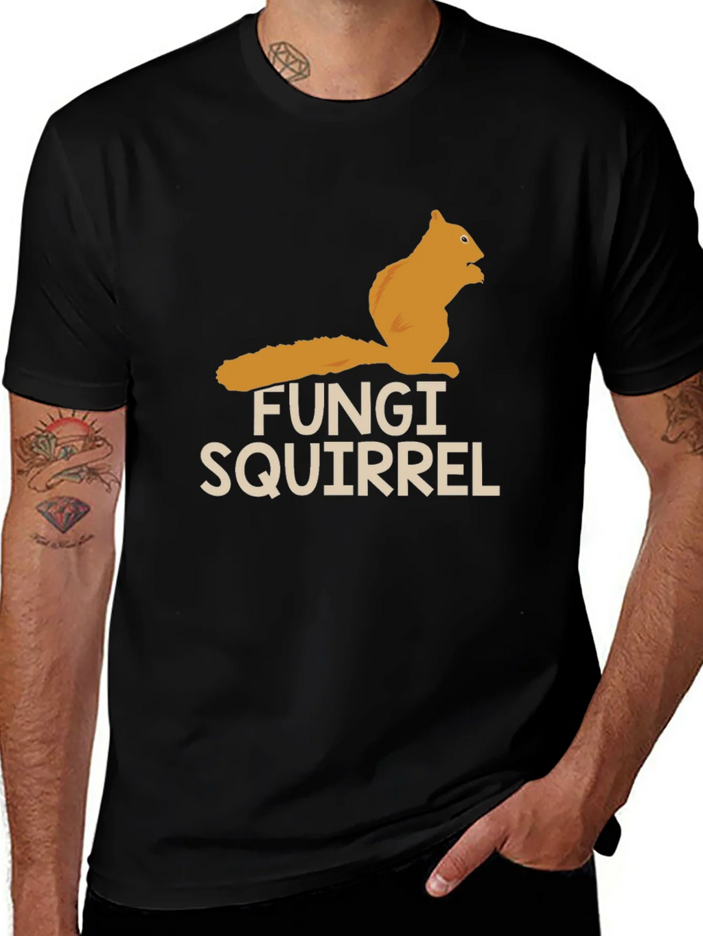 Fungi Squirrel Graphic Tee - Soft Cotton Blend product image 1