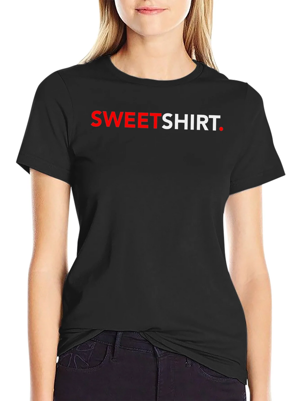 Sweetshirt Graphic Tee - Stylish Black T-Shirt product image 2