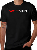 Sweetshirt Graphic Tee - Stylish Black T-Shirt product image 1