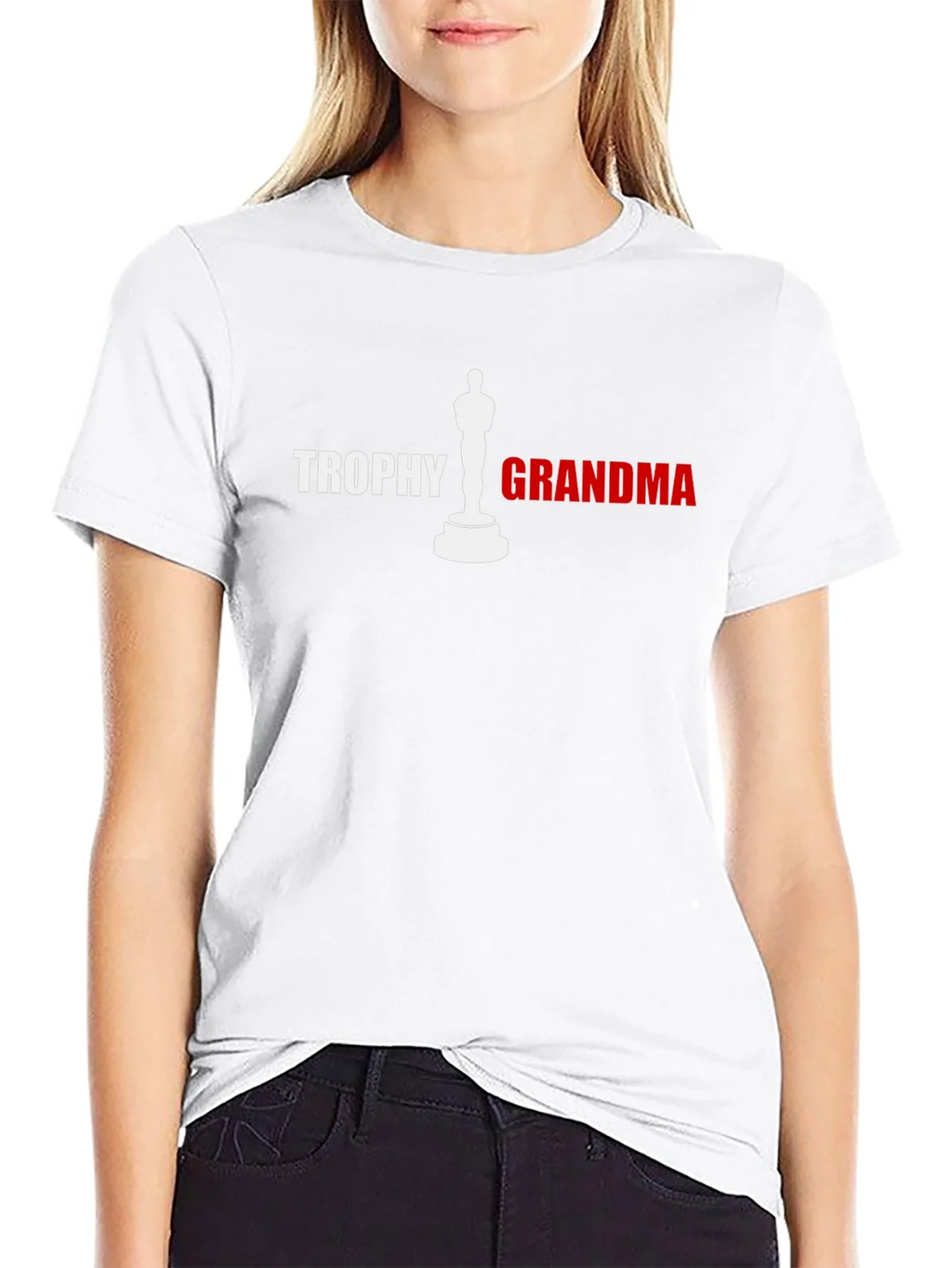 Trophy Grandma Graphic T-Shirt - Black Novelty Tee product image 5