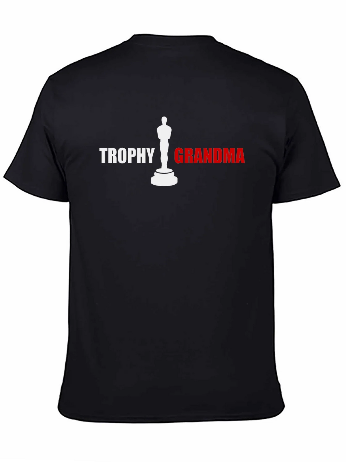 Trophy Grandma Graphic T-Shirt - Black Novelty Tee product image 2