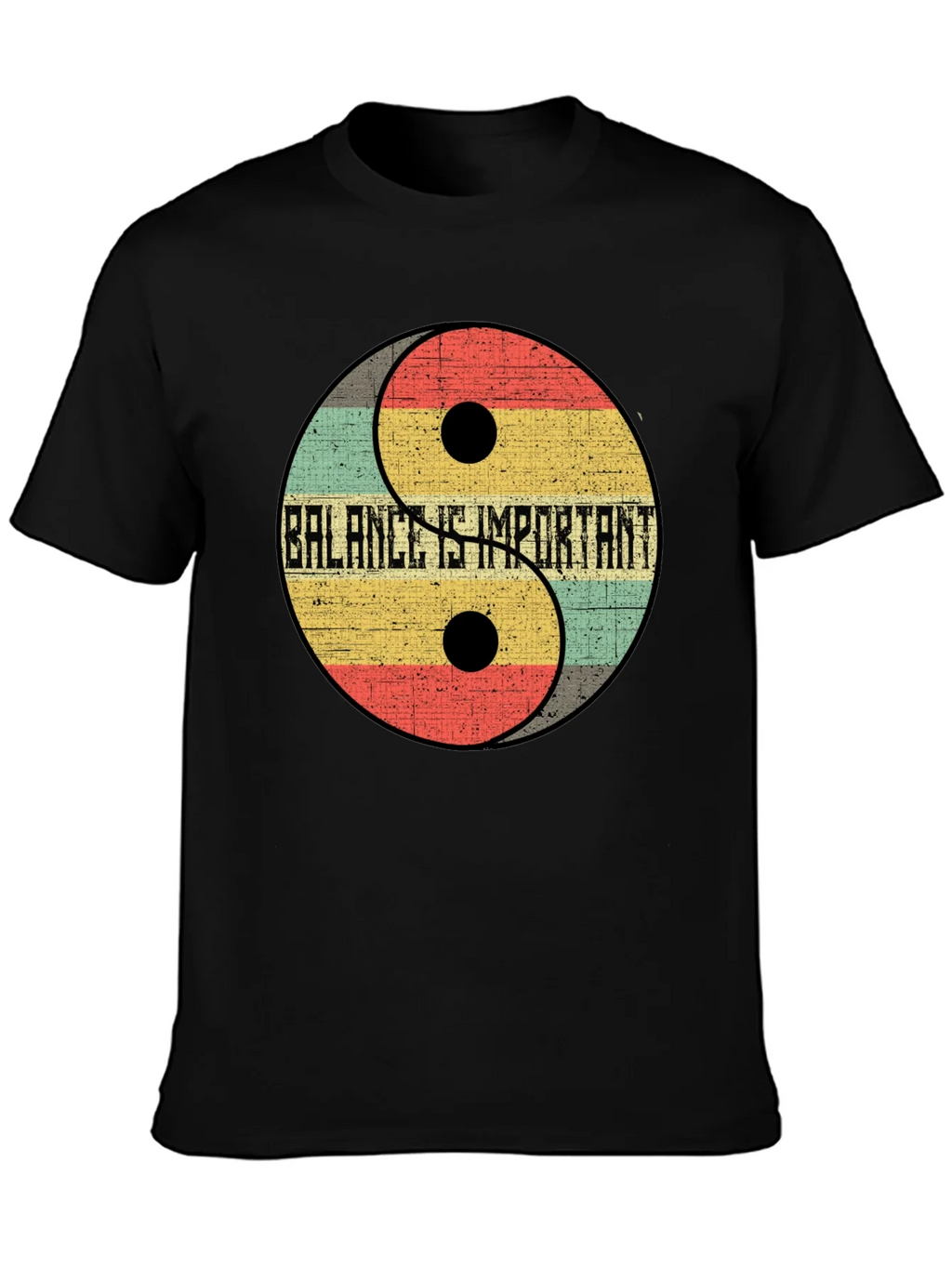 Balance is Important Yin Yang Graphic Tee product image 3