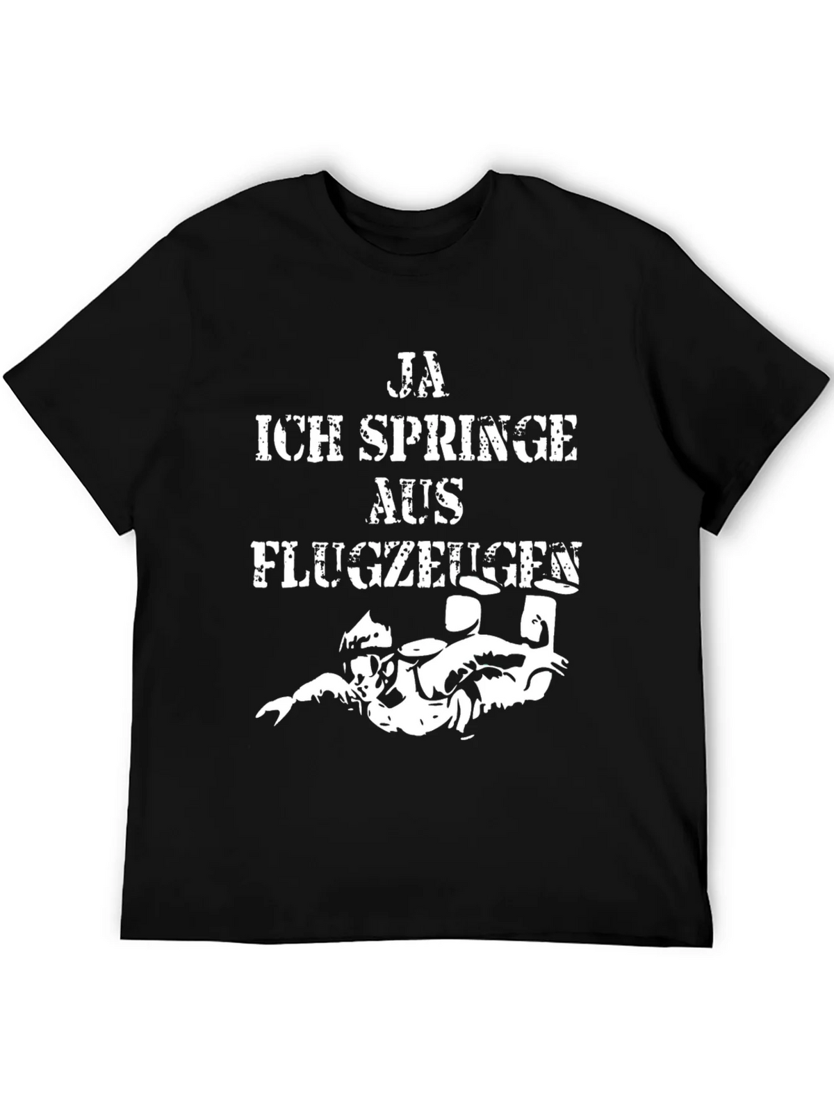 Ja Ich Springe Aus Flugzeugen Funny Skydiving T-Shirt product image 5