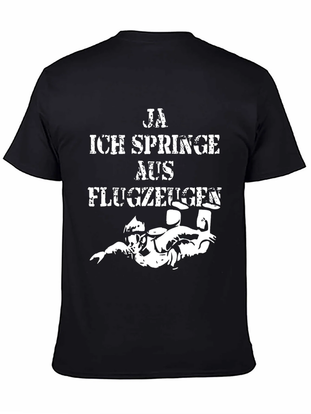 Ja Ich Springe Aus Flugzeugen Funny Skydiving T-Shirt product image 4