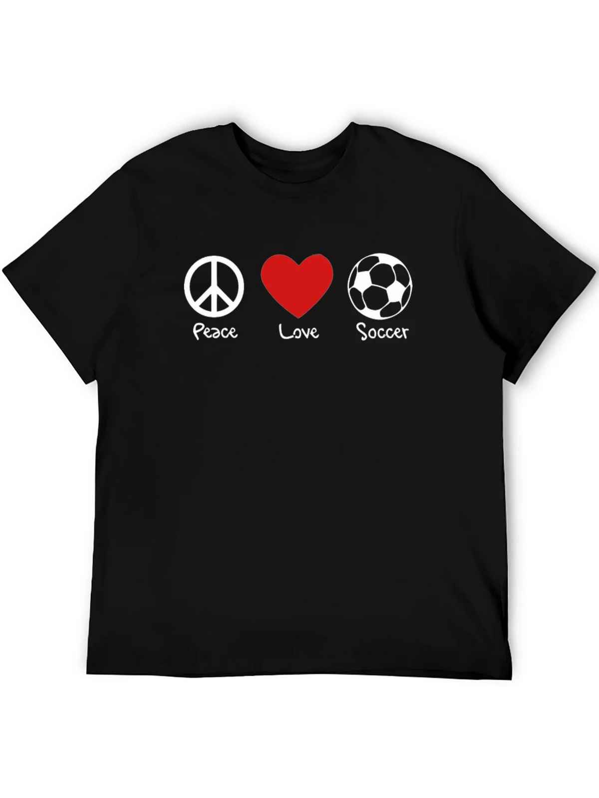 Peace Love Soccer T-Shirt product image 5