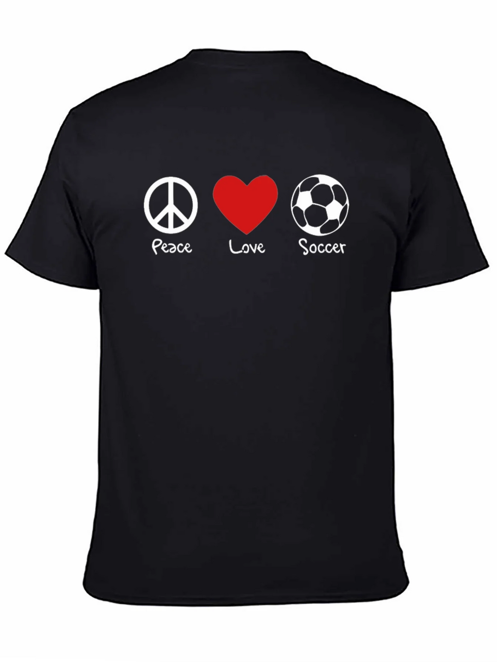 Peace Love Soccer T-Shirt product image 4