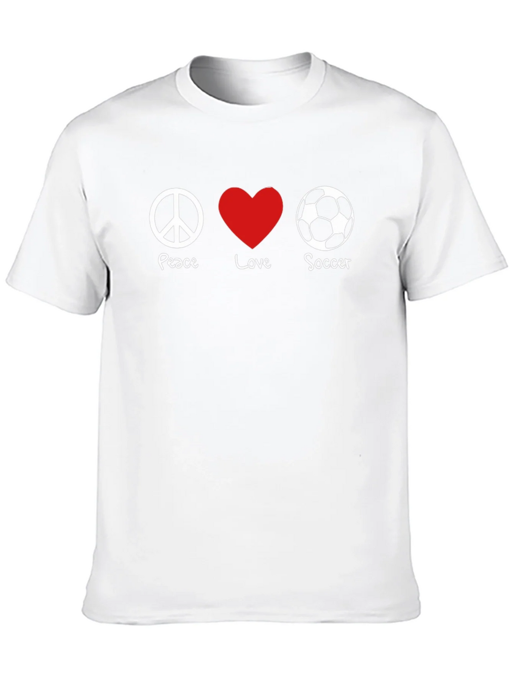 Peace Love Soccer T-Shirt product image 9