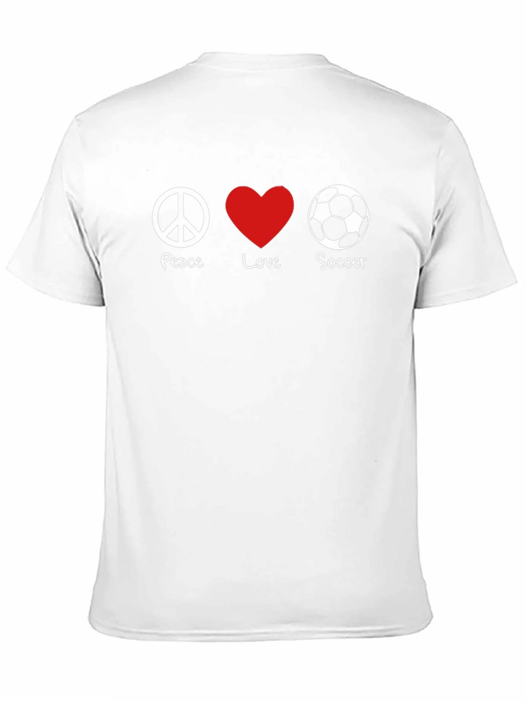 Peace Love Soccer T-Shirt product image 10