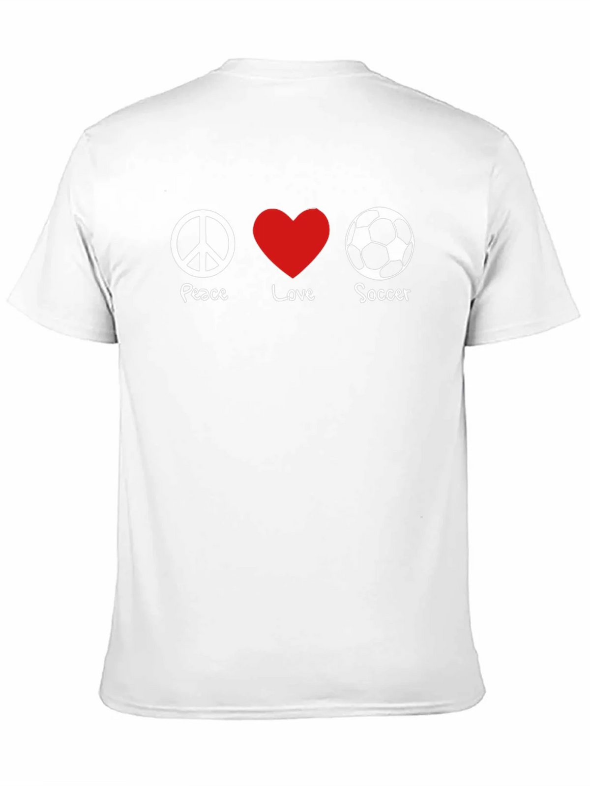 Peace Love Soccer T-Shirt product image 10
