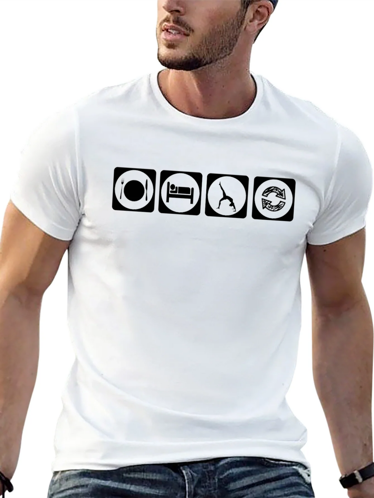 Eat Sleep Gymnastics Repeat T-Shirt product image 12