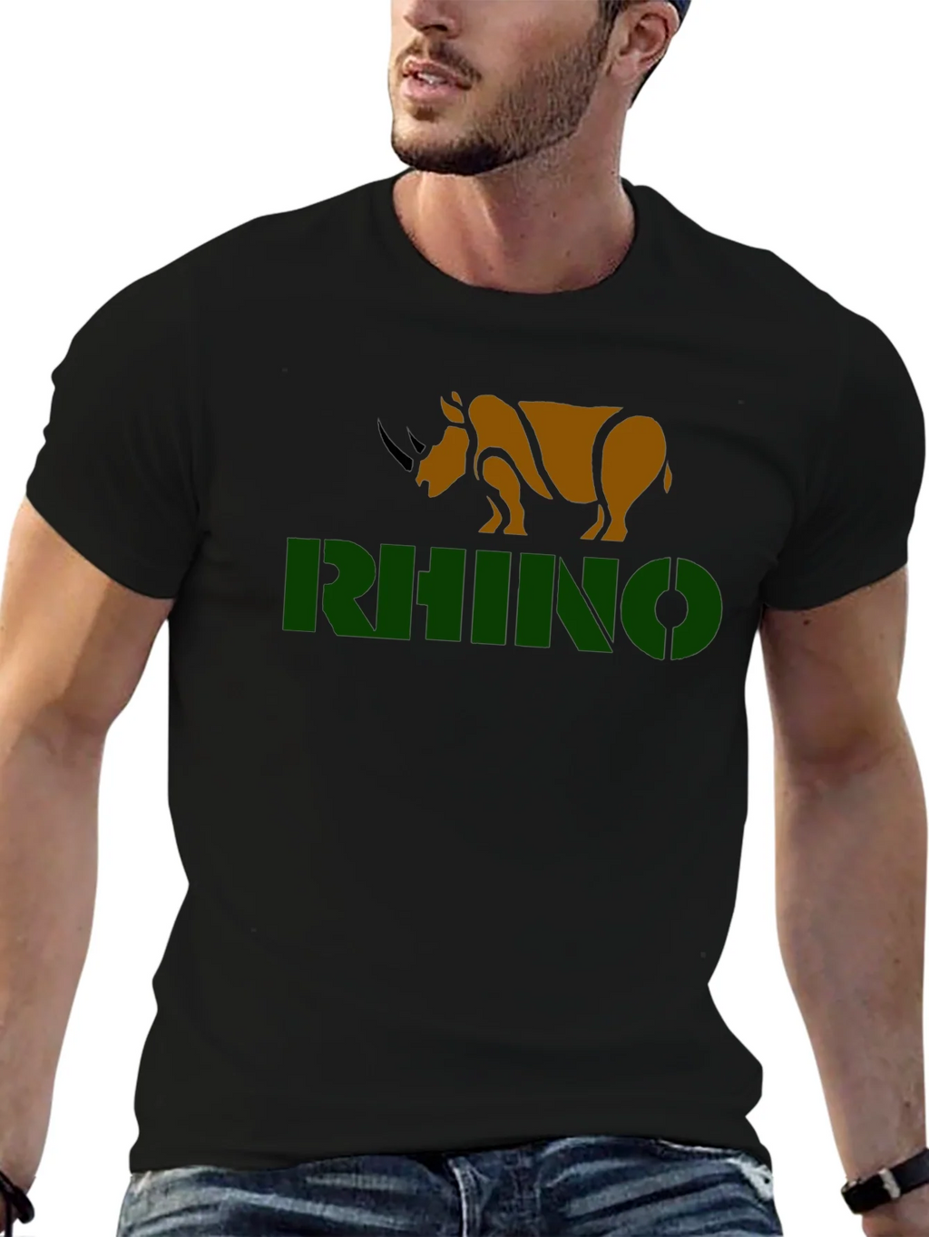Rhino Graphic T-Shirt - Black Tee product image 6