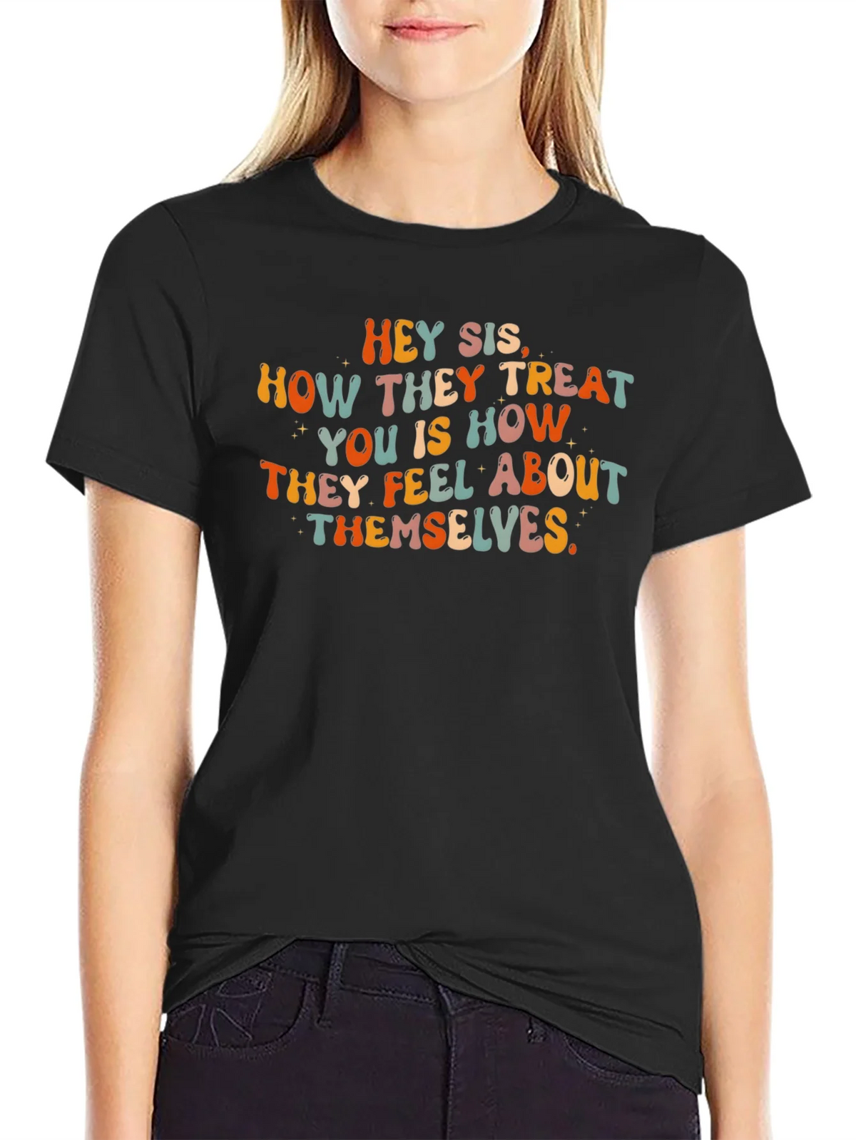 Hey Sis Graphic Tee - Treat Yourself with Style! product image 2